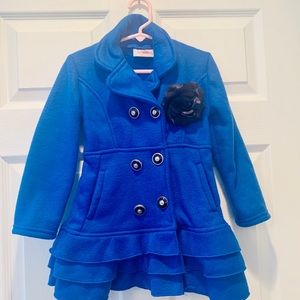 Royal Blue Peacoat Toddler 4/5. Good Condition 💙